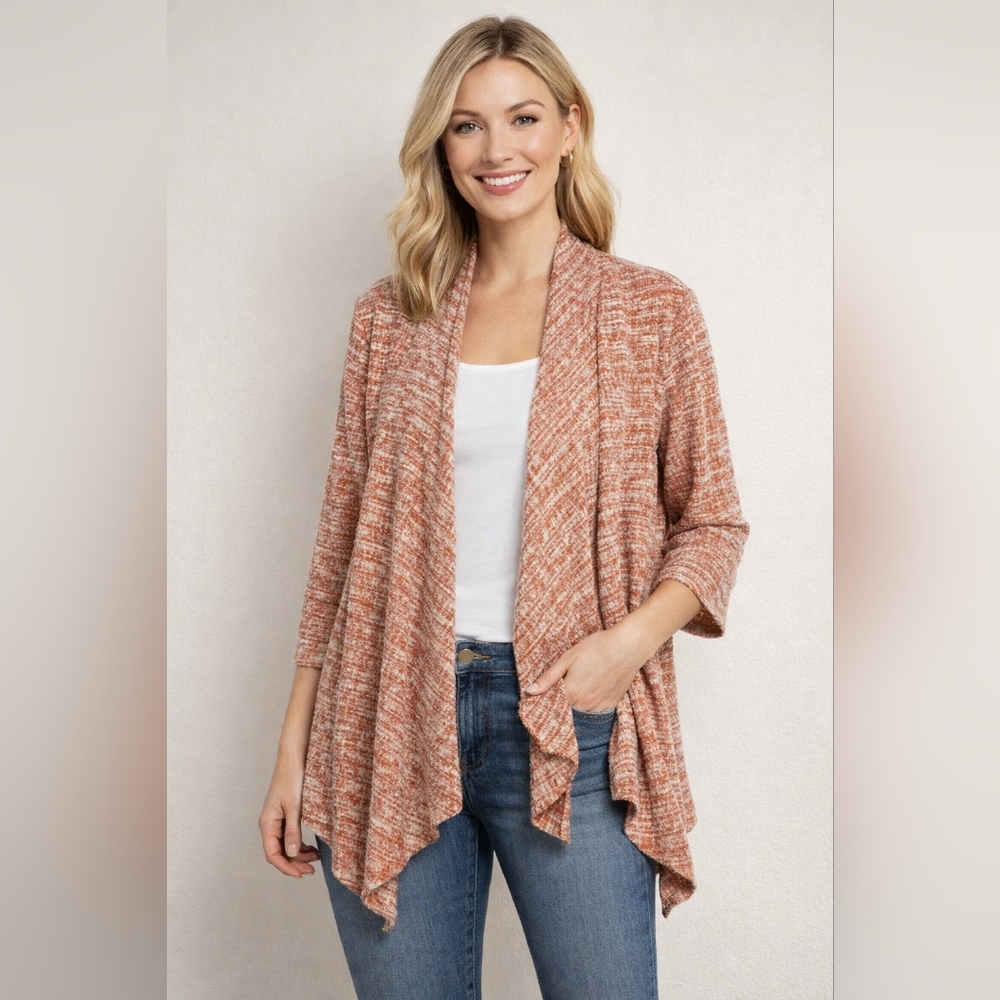 Westport Marled Open Front Cardigan